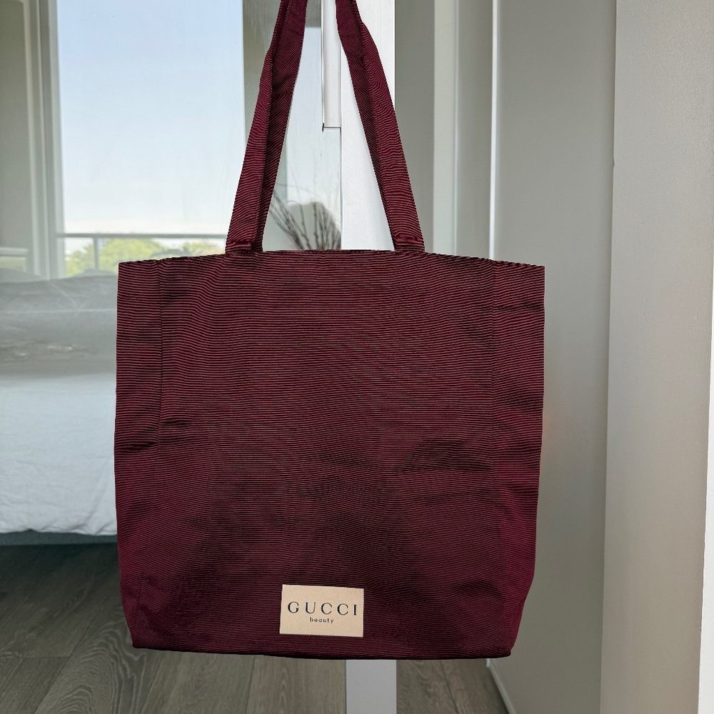 Gucci Burgundy Tote Bag